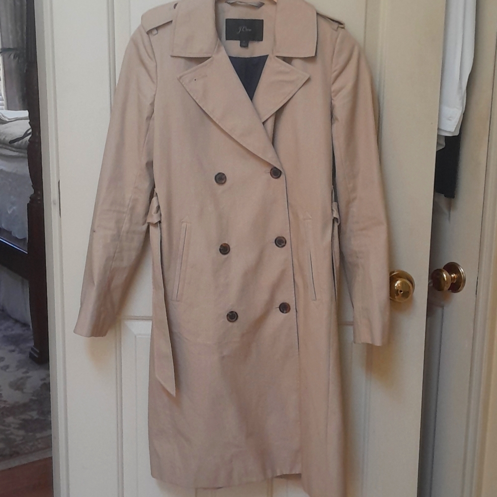 J Crew trench coat size 2